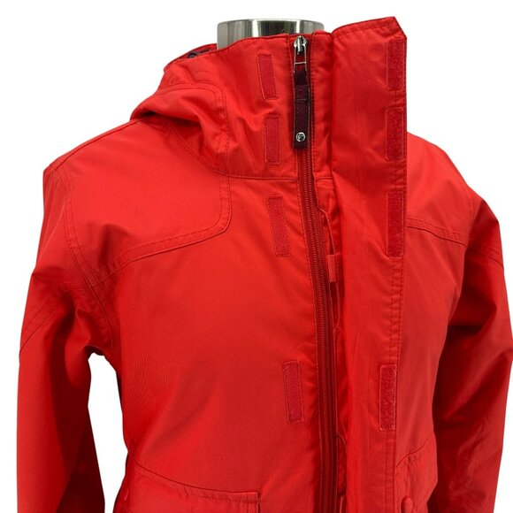 Burton Womens Large Jacket DryRide WMS Tabloid Hooded Zipper Ski Snowboard Coral - Picture 3 of 15